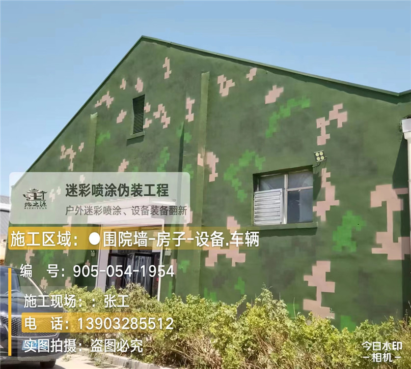 衢州外墙数码迷彩漆施工报价清单（100㎡标准墙面测算）